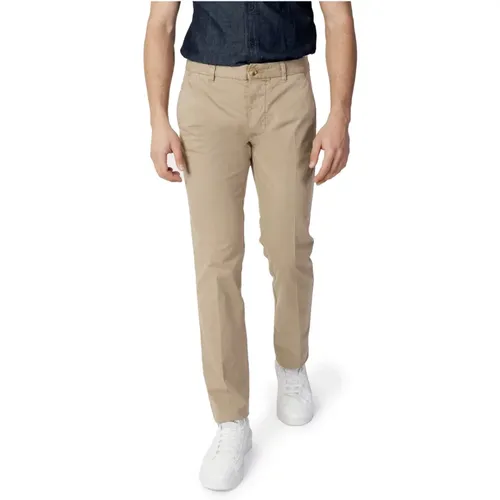 Solid Color Slim-Fit Pants , male, Sizes: W36, W31, W38 - Blauer - Modalova