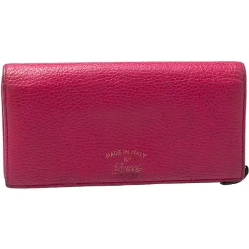 Pre-owned Leather wallets , female, Sizes: ONE SIZE - Gucci Vintage - Modalova