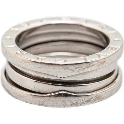 Pre-owned White Gold rings , female, Sizes: ONE SIZE - Bvlgari Vintage - Modalova