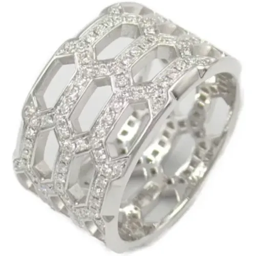 Pre-owned White Gold rings , female, Sizes: ONE SIZE - Bvlgari Vintage - Modalova