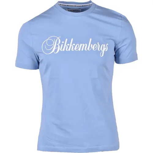 Baumwoll T-shirt , Herren, Größe: M - Bikkembergs - Modalova