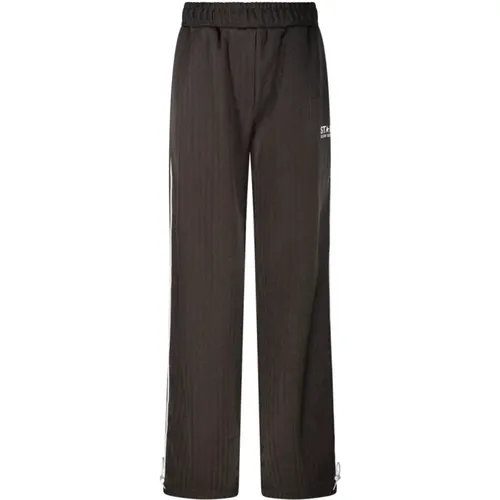 Stripes Logo Printed Wide Jogging Pants , female, Sizes: XS, M, S - Golden Goose - Modalova