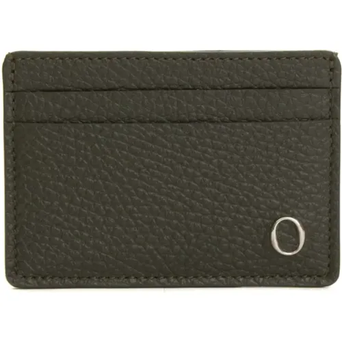 Leather Card Holder Wallet , male, Sizes: ONE SIZE - Orciani - Modalova