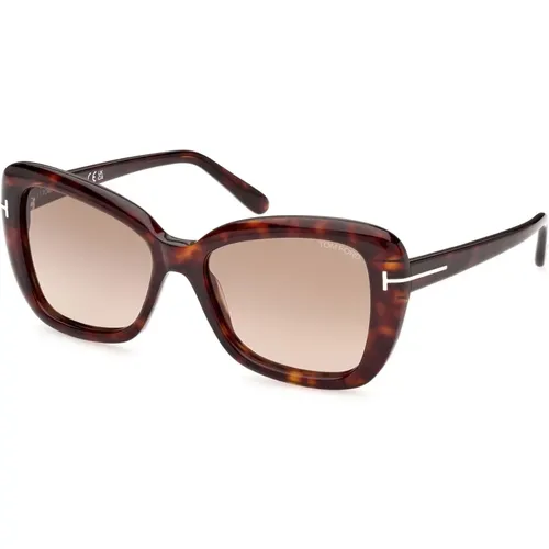 Stylische Sonnenbrille Ft1008 , unisex, Größe: 55 MM - Tom Ford - Modalova