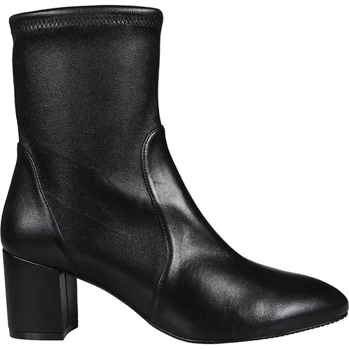 Elegante Schwarze Stiefeletten , Damen, Größe: 38 1/2 EU - Stuart Weitzman - Modalova