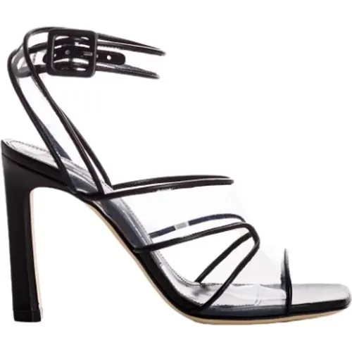 PVC Strap Sandals with Leather Detail , female, Sizes: 4 1/2 UK, 3 1/2 UK, 4 UK, 5 UK - Sergio Rossi - Modalova