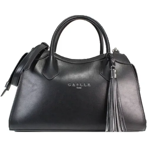 Women Handbag with Maxi Shoulder Strap and Tassel , female, Sizes: ONE SIZE - Gaëlle Paris - Modalova