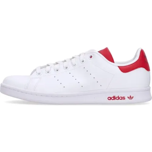 Stan Smith Niedriger Sneaker Weiß/Rot , Herren, Größe: 44 EU - Adidas - Modalova