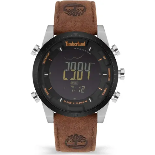 Braune Leder Digitaluhr Timberland - Timberland - Modalova