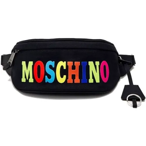 Multicolor Logo Waist Bag - One Size , unisex, Sizes: ONE SIZE - Moschino - Modalova