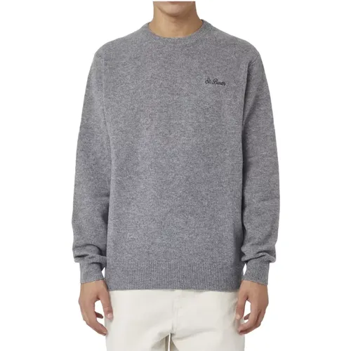 Graue Pullover für Männer , Herren, Größe: M - MC2 Saint Barth - Modalova