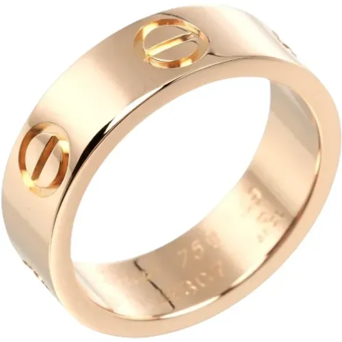 Pre-owned Rose Gold rings , female, Sizes: ONE SIZE - Cartier Vintage - Modalova