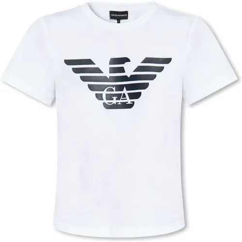 T-shirt with logo , female, Sizes: XS, S, M, L - Emporio Armani - Modalova