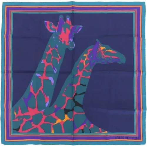 Pre-owned Silk scarves , female, Sizes: ONE SIZE - Louis Vuitton Vintage - Modalova