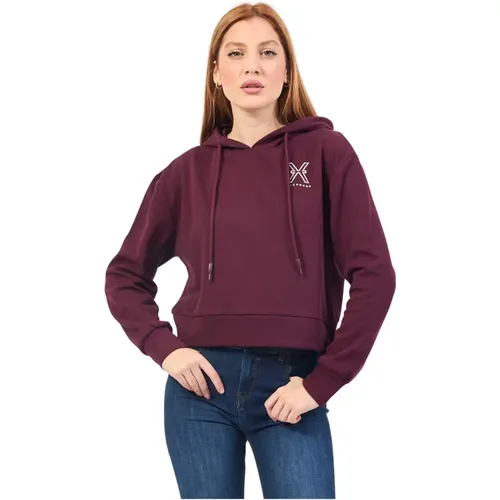 Hoodie mit kurzem Schnitt und Logo , Damen, Größe: M - Richmond - Modalova