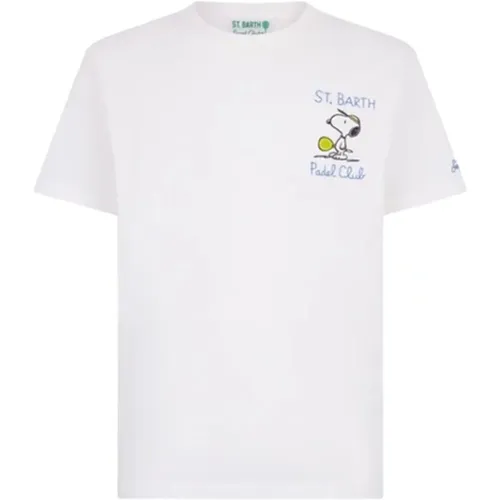 T-shirt with unique design , male, Sizes: XL, L, M - MC2 Saint Barth - Modalova