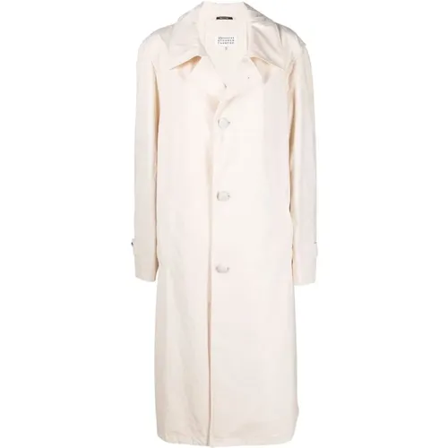 Cotton Jacket with Single Button , female, Sizes: XS - Maison Margiela - Modalova