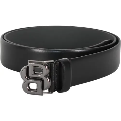 Leather Belt with Logo Buckle , unisex, Sizes: 100 CM - Hugo Boss - Modalova