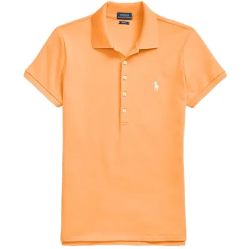 Slim-Fit Poloshirt mit Stretch , Damen, Größe: XS - Polo Ralph Lauren - Modalova