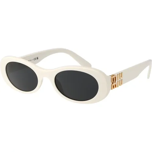 Stylische Sonnenbrille mit 0MU 06Zs , Damen, Größe: 50 MM - Miu Miu - Modalova