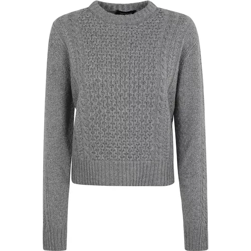 Stone Crew Neck Sweater Aw24 , female, Sizes: S, M, XS - Fabiana Filippi - Modalova