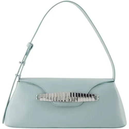 Eva Hobo Bag - - Turquoise - Leather , female, Sizes: ONE SIZE - Elleme - Modalova