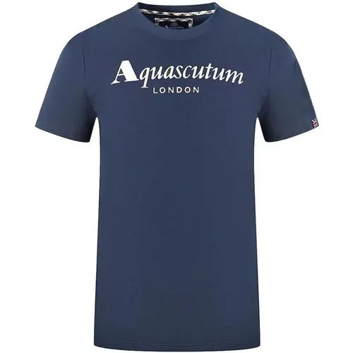 T-Shirts , Herren, Größe: L - Aquascutum - Modalova
