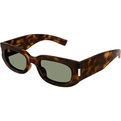Brown/Havana Sunglasses, versatile and stylish , unisex, Sizes: 51 MM - Saint Laurent - Modalova