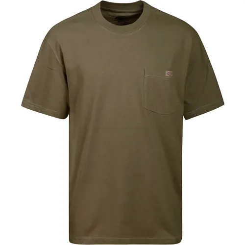 Braunes Baumwoll-T-Shirt mit Logo - Dickies - Modalova