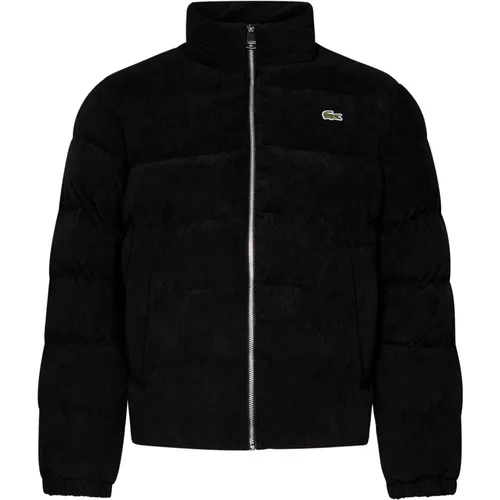 Gepolsterte Schwarze Jacke für Männer , Herren, Größe: 2XL - Lacoste - Modalova