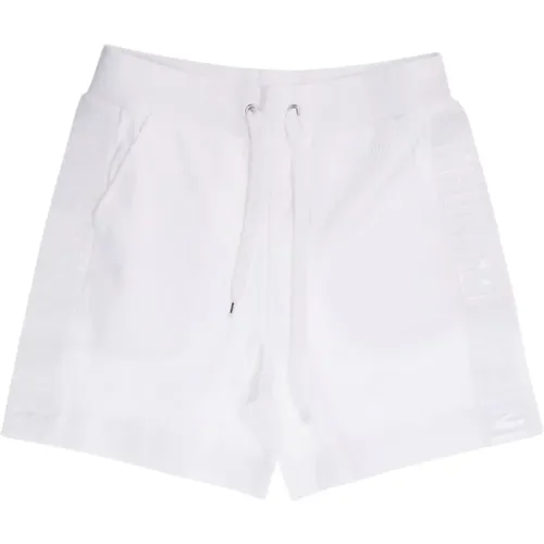 Weiße Baumwoll Regular Fit Shorts , Herren, Größe: M - Moschino - Modalova