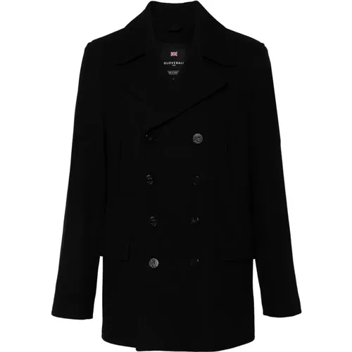 Classic Churchill Peacoat , male, Sizes: XL, S, L - Gloverall - Modalova