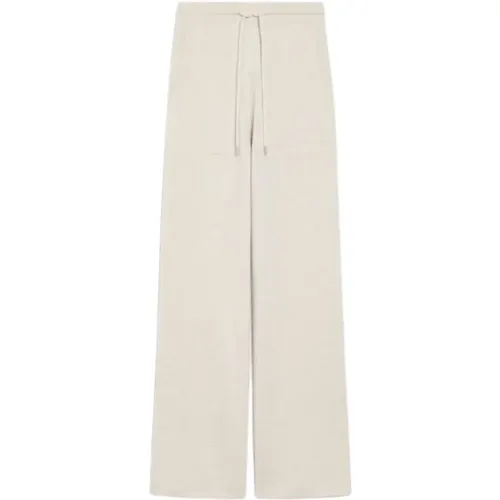 Woll-Kaschmir-Rippstrickhose , Damen, Größe: M - Max Mara - Modalova