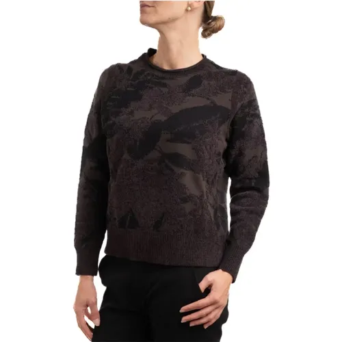 Chenille Crew Neck Sweater with Texture , female, Sizes: S, XS, L, M - RRD - Modalova