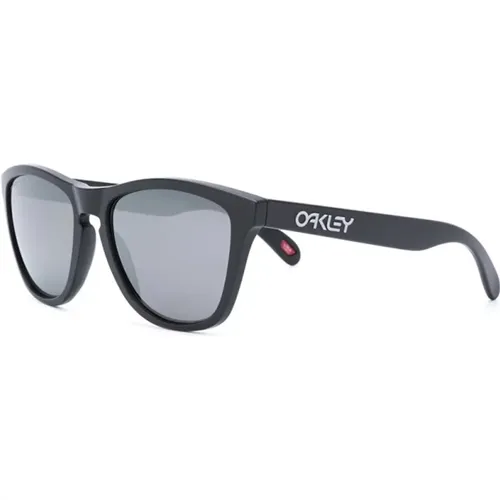 Schwarze Sonnenbrille mit Zubehör , Herren, Größe: 55 MM - Oakley - Modalova