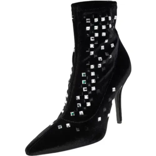 Pre-owned Velvet boots , female, Sizes: 3 UK - Giuseppe Zanotti Pre-owned - Modalova