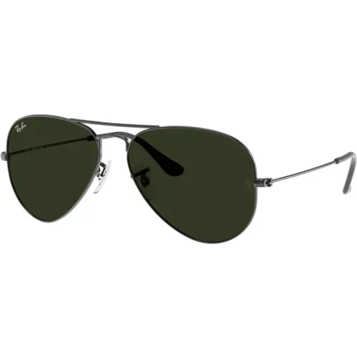 Classic Aviator Sunglasses in Gunmetal Green , unisex, Sizes: 58 MM - Ray-Ban - Modalova