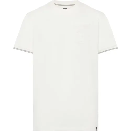 B Baumwollmischung T-Shirt , Herren, Größe: L - Boggi Milano - Modalova