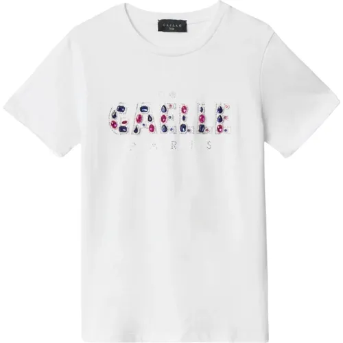 Damen Logo Stein T-shirt - Gaëlle Paris - Modalova