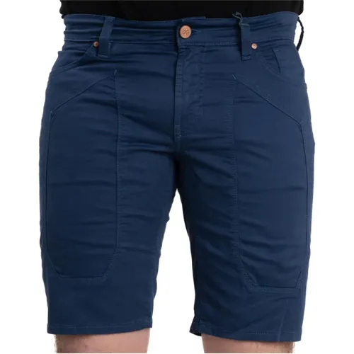 Blaue Bermuda Shorts für Männer - Jeckerson - Modalova