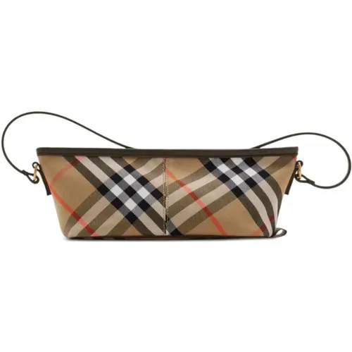 Vintage Check Pattern Shoulder Bag , female, Sizes: ONE SIZE - Burberry - Modalova