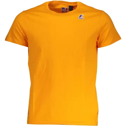 T-Shirt mit Grafikdruck aus Baumwolle , Herren, Größe: XL - K-way - Modalova