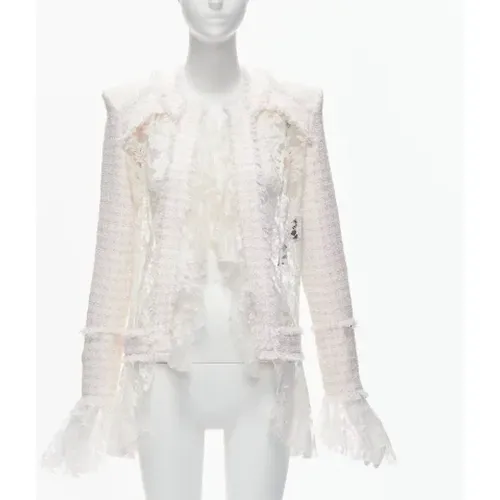 Pre-owned Lace outerwear , female, Sizes: XS - Balmain Pre-owned - Modalova