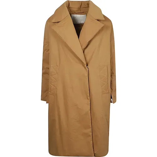 Baumwoll-Gabardine Lange Jacke , Damen, Größe: S - OOF Wear - Modalova