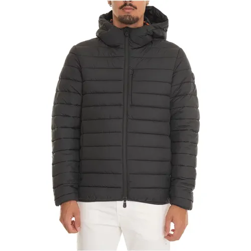 Gepolsterte Kapuzen-Harrington-Jacke , Herren, Größe: 2XL - Save The Duck - Modalova