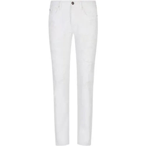Weiße Jeans von Armani , Herren, Größe: W33 - Emporio Armani - Modalova