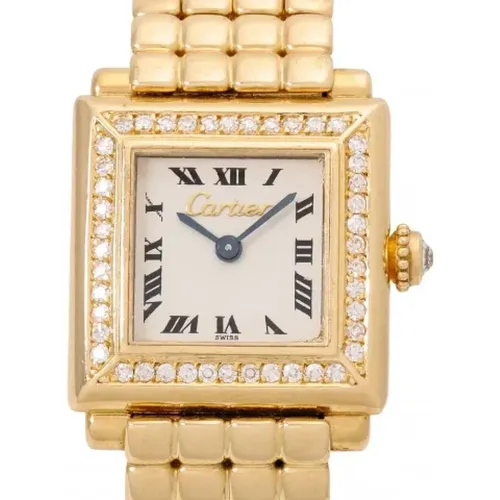 Pre-owned Stainless Steel watches , female, Sizes: ONE SIZE - Cartier Vintage - Modalova