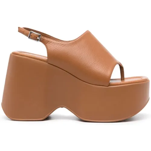 Leather Sandals , female, Sizes: 6 1/2 UK, 7 UK - Vic Matié - Modalova