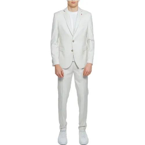 Plain Suit with Lapel Collar , Herren, Größe: L - Mulish - Modalova