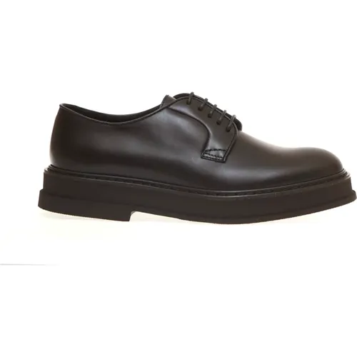 Derby Pelle Testa di Moro Shoes , male, Sizes: 10 UK, 5 UK - Doucal's - Modalova